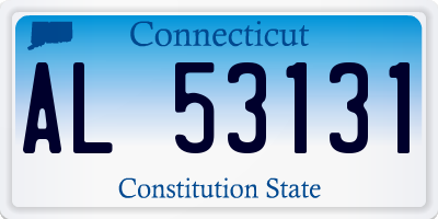 CT license plate AL53131