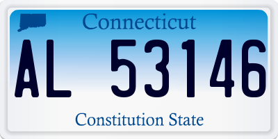 CT license plate AL53146