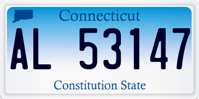 CT license plate AL53147