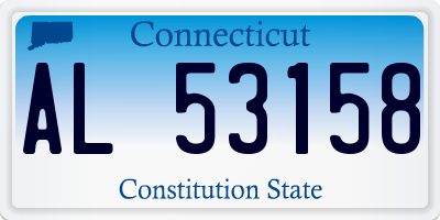 CT license plate AL53158