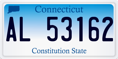 CT license plate AL53162