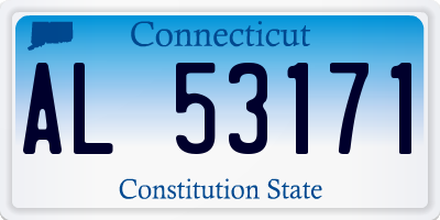 CT license plate AL53171