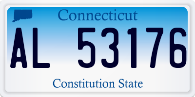 CT license plate AL53176