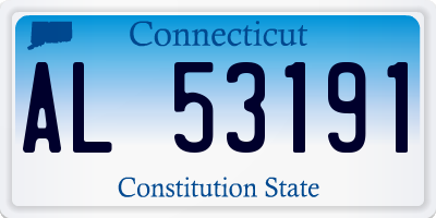 CT license plate AL53191