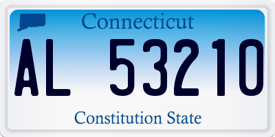 CT license plate AL53210