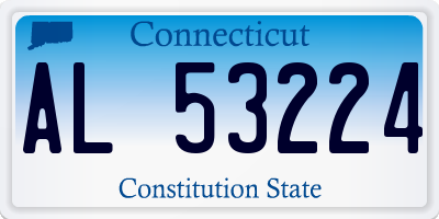 CT license plate AL53224