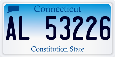 CT license plate AL53226