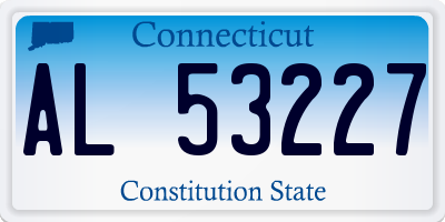 CT license plate AL53227