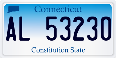 CT license plate AL53230