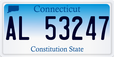 CT license plate AL53247