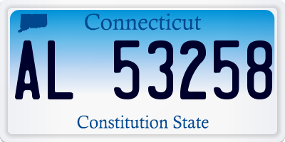 CT license plate AL53258