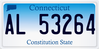 CT license plate AL53264