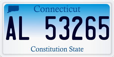 CT license plate AL53265