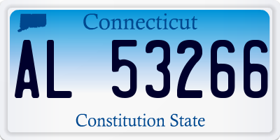 CT license plate AL53266