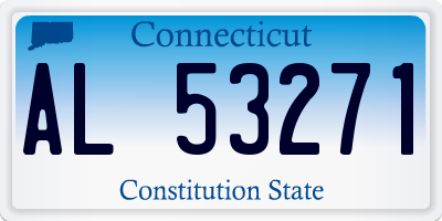 CT license plate AL53271