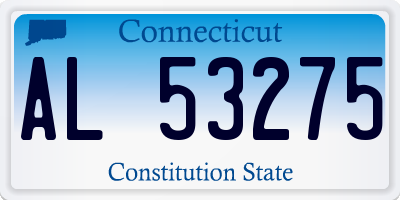 CT license plate AL53275