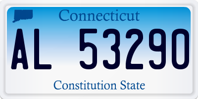 CT license plate AL53290