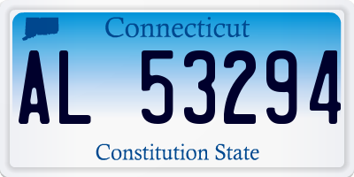 CT license plate AL53294