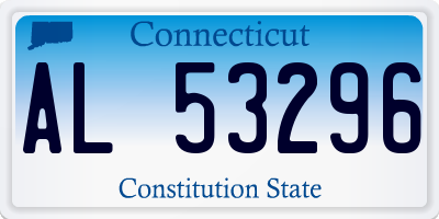 CT license plate AL53296