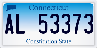CT license plate AL53373