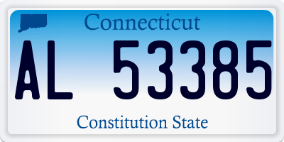 CT license plate AL53385