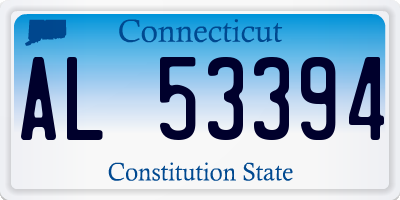 CT license plate AL53394