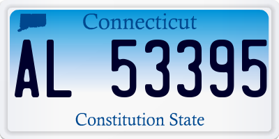 CT license plate AL53395