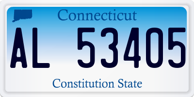 CT license plate AL53405