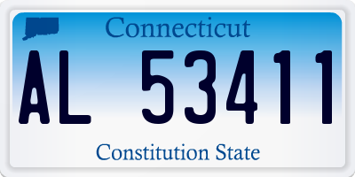 CT license plate AL53411