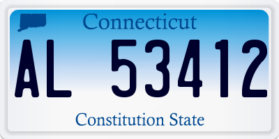 CT license plate AL53412