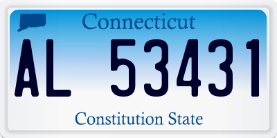 CT license plate AL53431