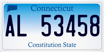 CT license plate AL53458