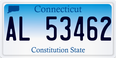CT license plate AL53462