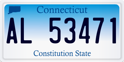 CT license plate AL53471