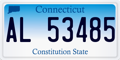 CT license plate AL53485