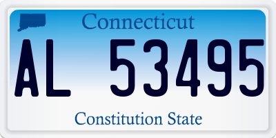 CT license plate AL53495