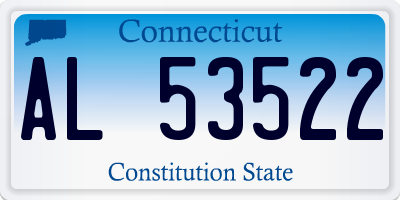 CT license plate AL53522
