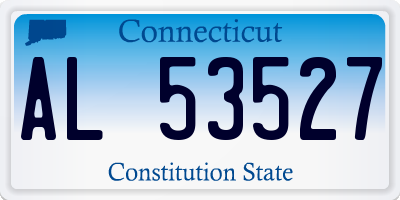 CT license plate AL53527