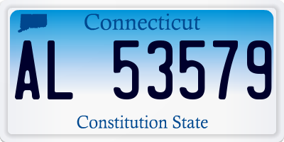 CT license plate AL53579