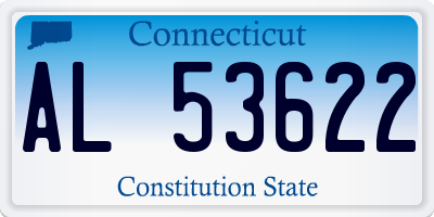 CT license plate AL53622