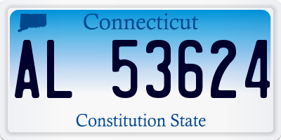 CT license plate AL53624