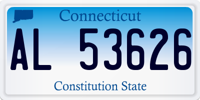CT license plate AL53626