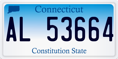 CT license plate AL53664