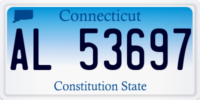 CT license plate AL53697