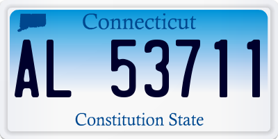 CT license plate AL53711