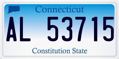CT license plate AL53715