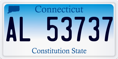 CT license plate AL53737