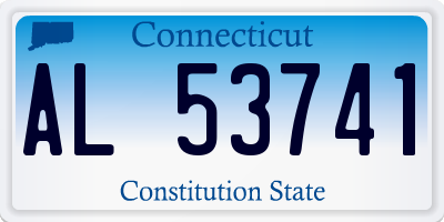 CT license plate AL53741