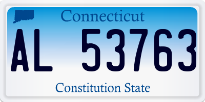 CT license plate AL53763