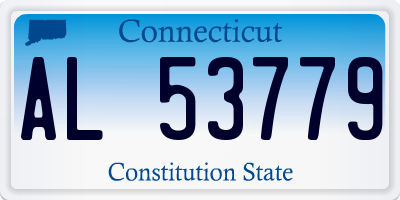 CT license plate AL53779